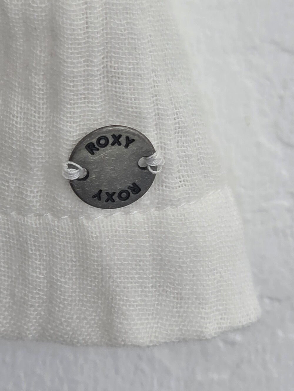 Roxy White Button-Front Mini Dress - Picture 4 of 6